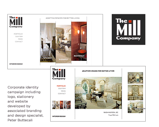Portfolio:  Corporate identity campaign including logo, stationery and website developed by associated branding and design specialist, Peter Buttecali